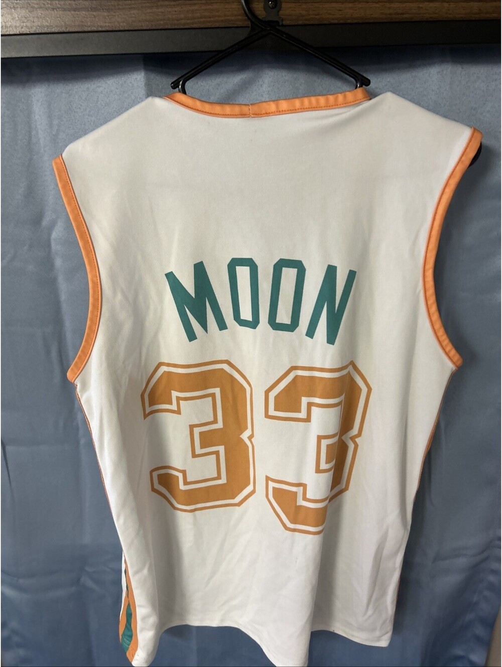 FLINT TROPICS JACKIE MOON #33  JERSEY MENS Size M L Semi Pro Movie Will Farrell